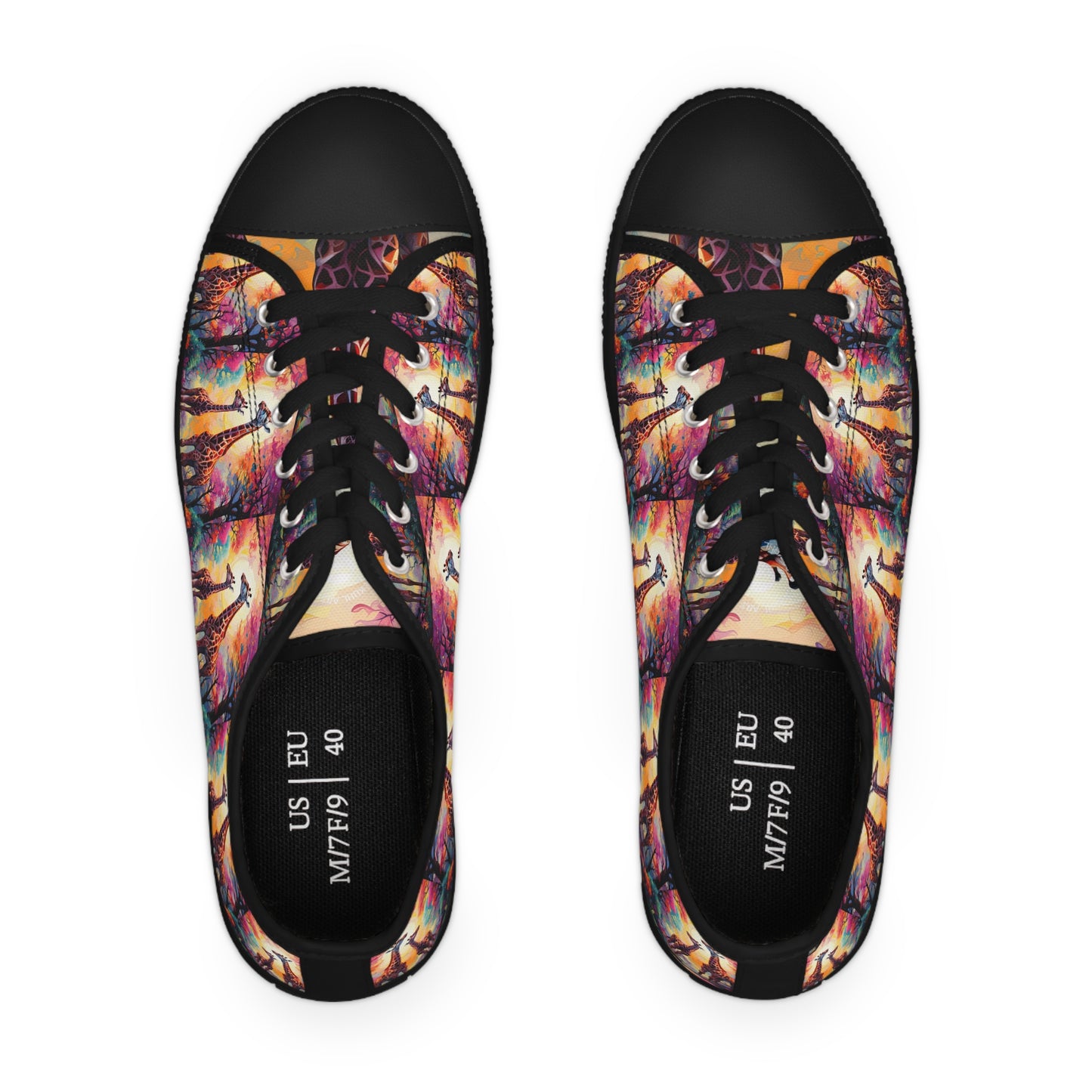 Giraffe Sunrise - Women's Sneakers