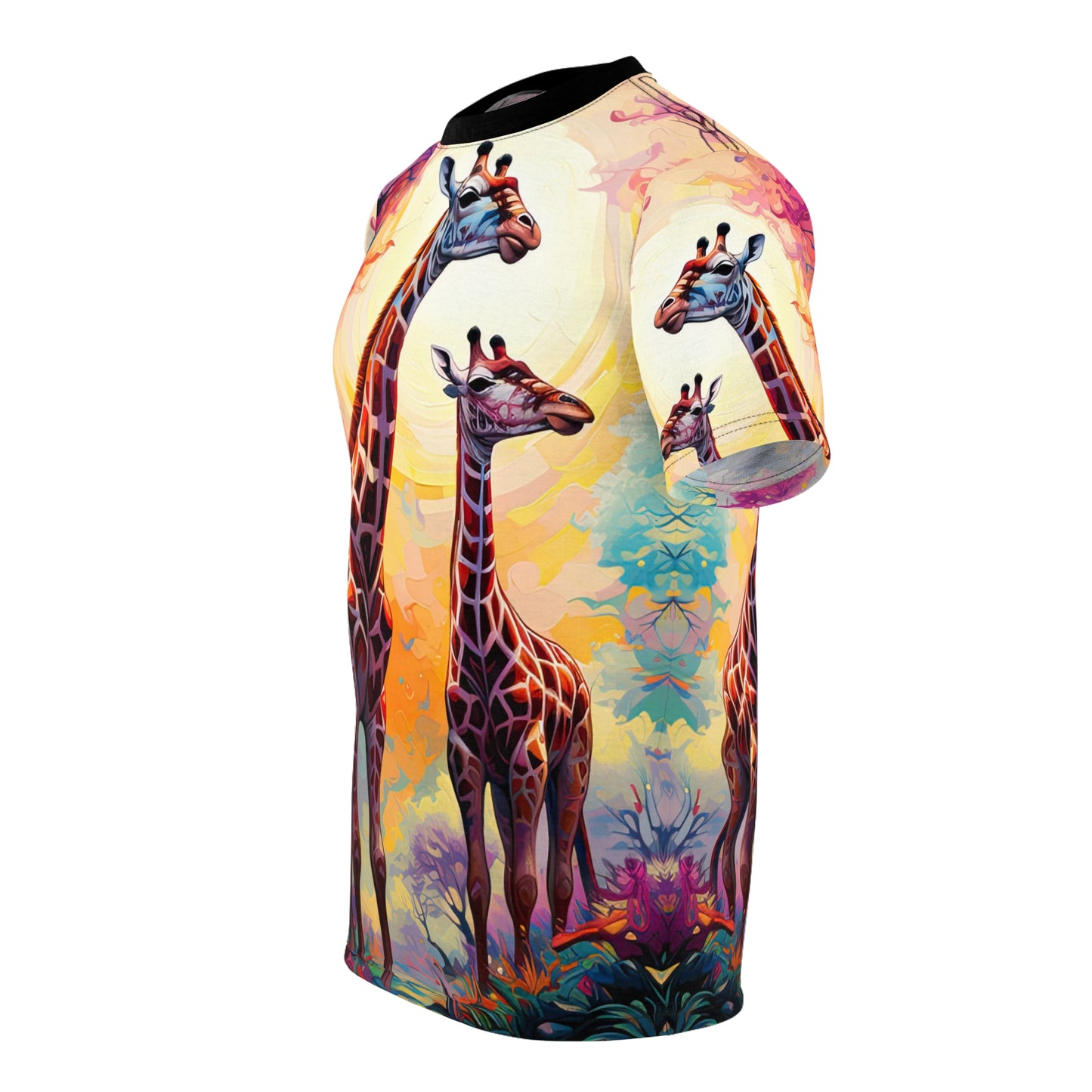 Giraffe Sunrise Full - Fashion Tee