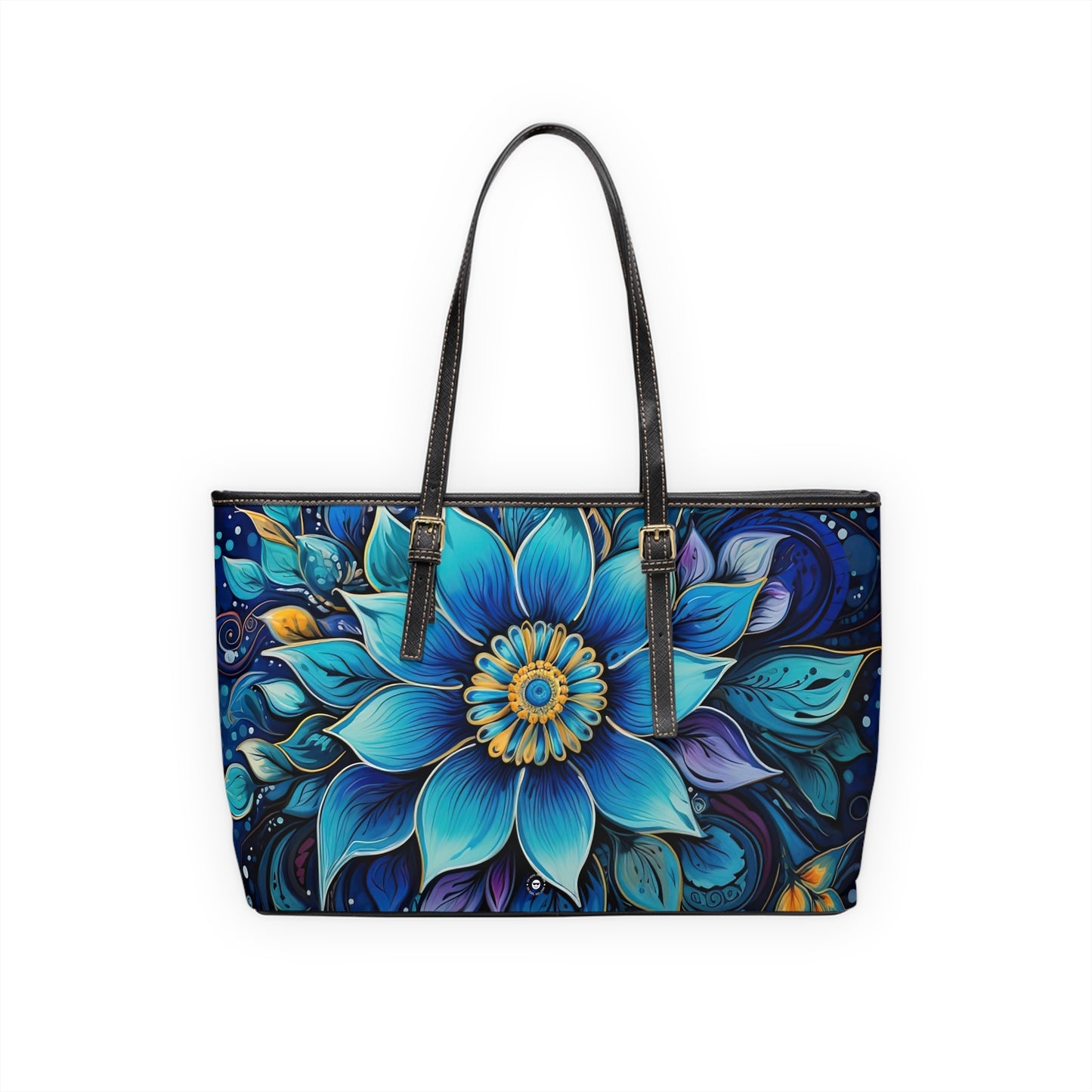 Blue Floral Mandala - Big Bag