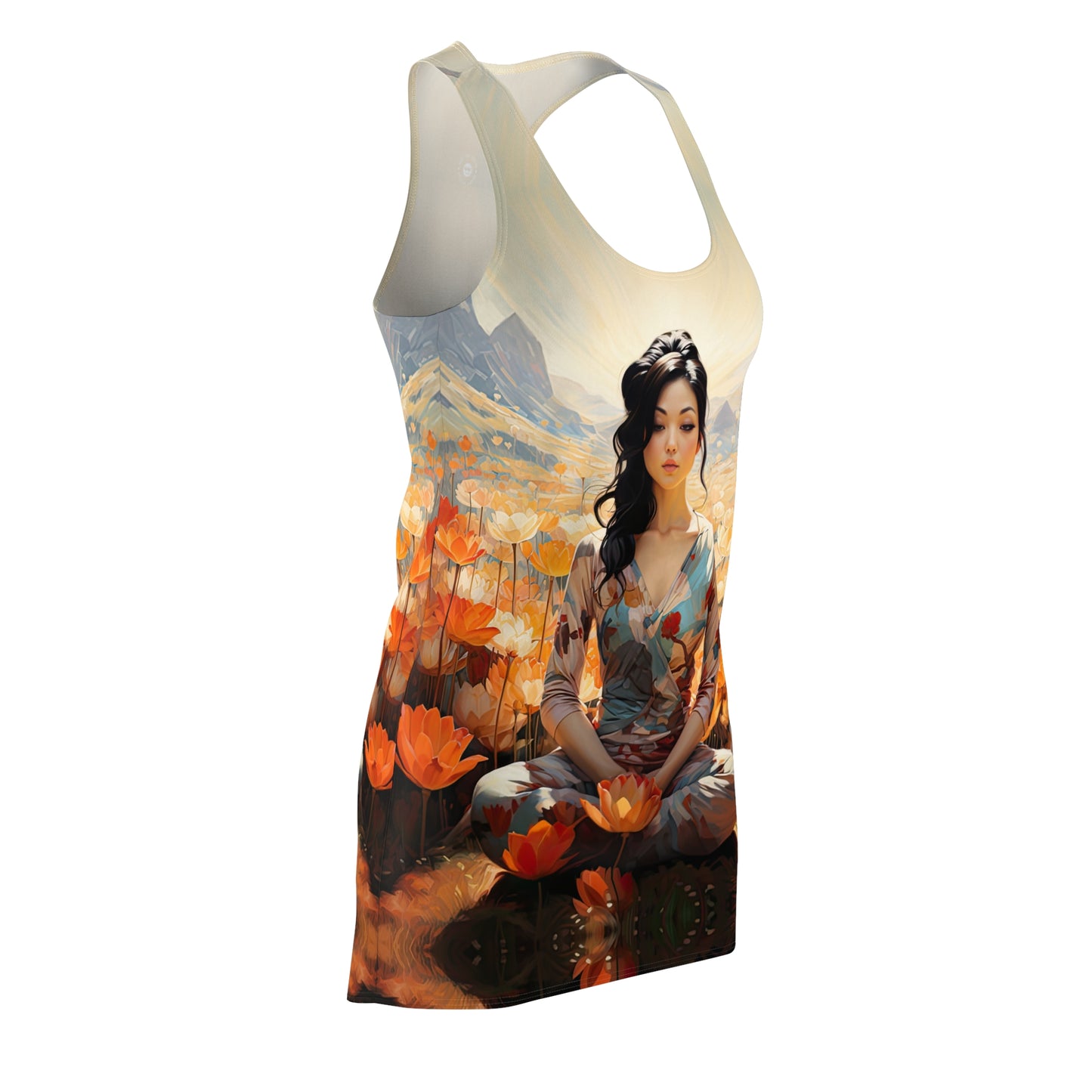 Enlotusment - Artistic Racerback Dress