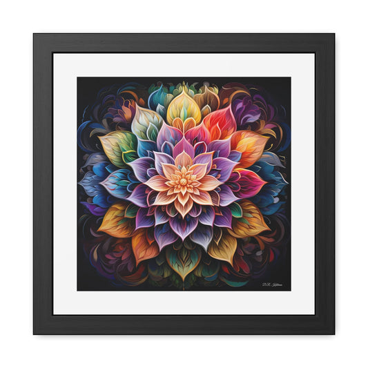 Lotus Mandala - Framed Fine Art Print