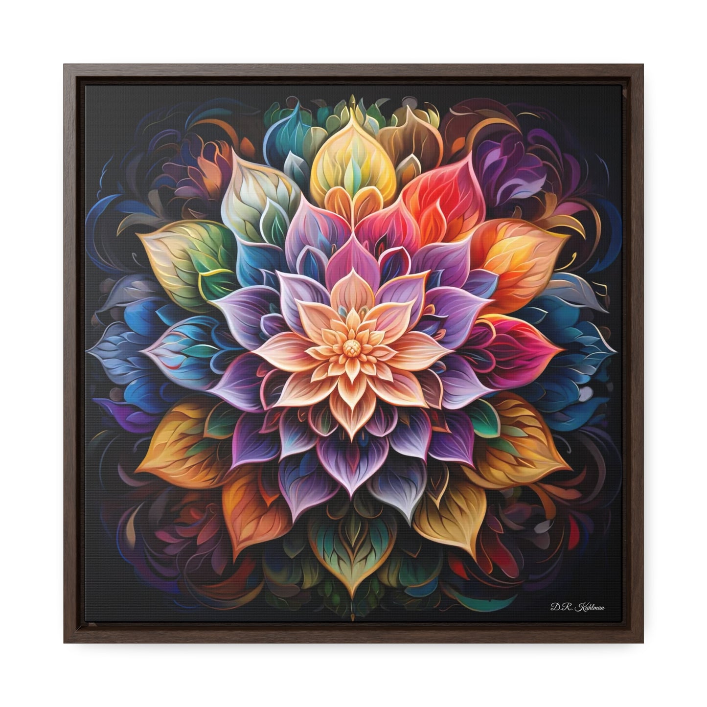 Lotus Mandala on Canvas