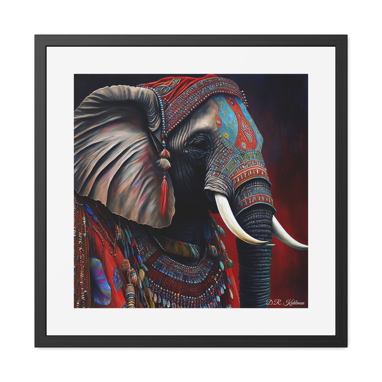 Elephant King - Framed Fine Art Print