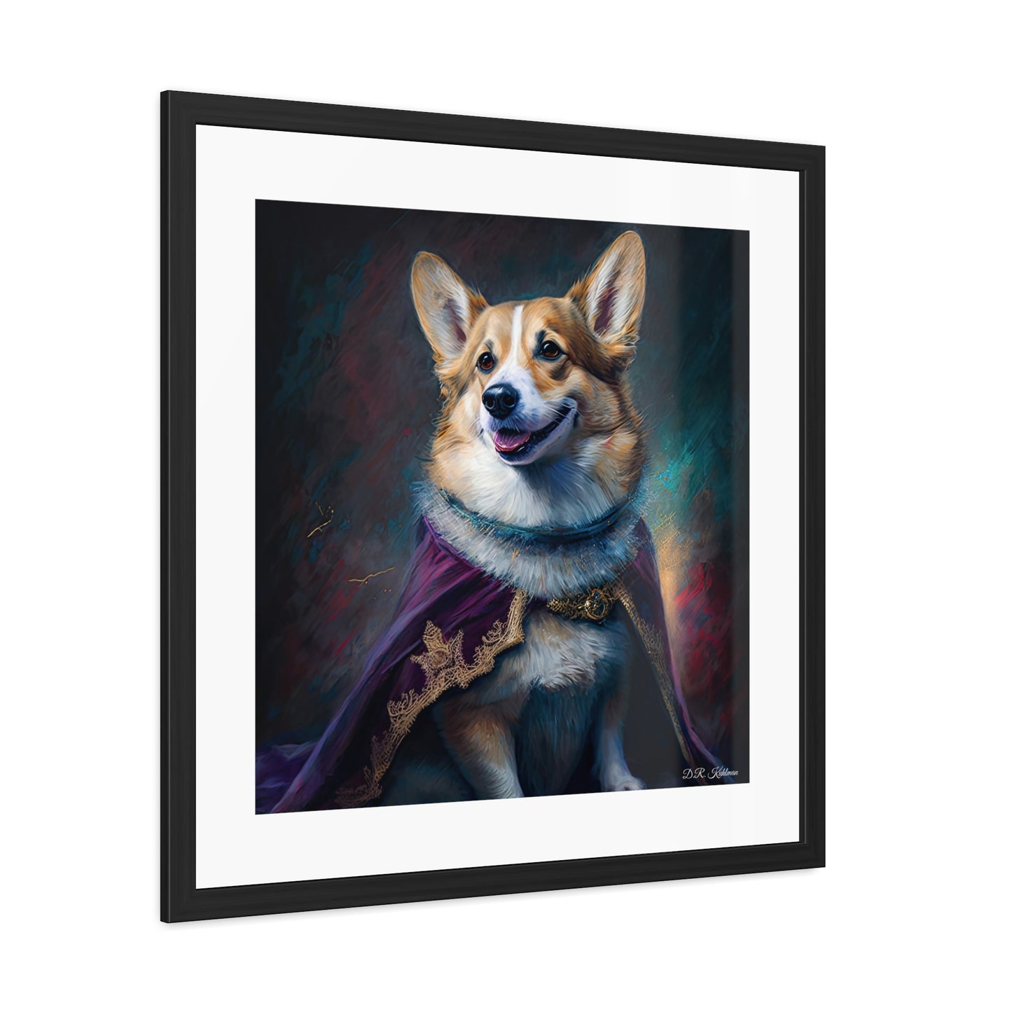 Corgi Royalty - Framed Fine Art Print