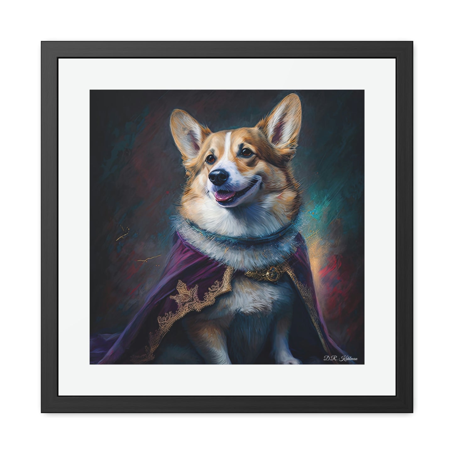 Corgi Royalty - Framed Fine Art Print