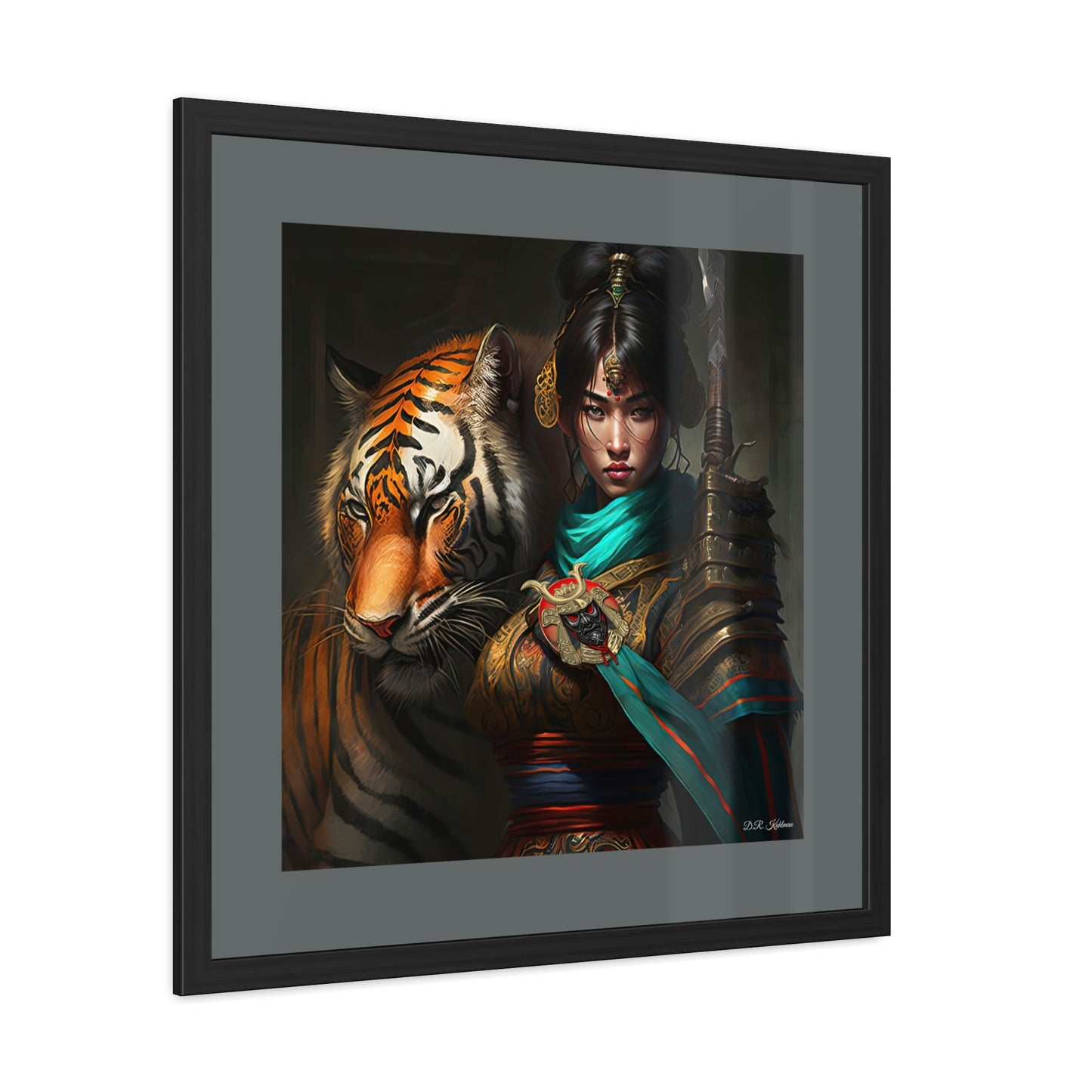 Bengal Tiger Goddess - Framed Fine Art Print