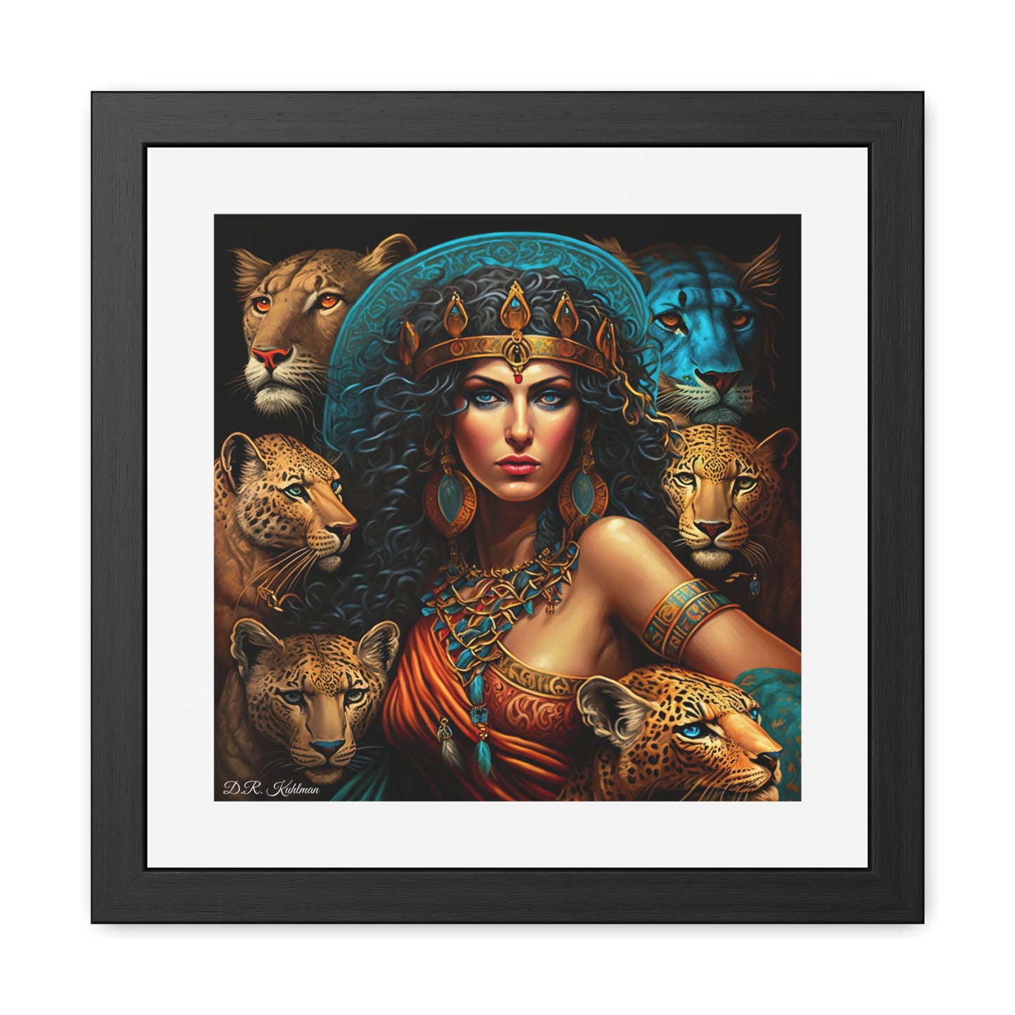 Cleopatra's Cats - Framed Fine Art Print