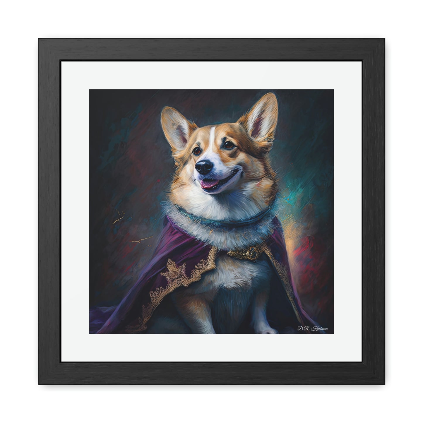 Corgi Royalty - Framed Fine Art Print