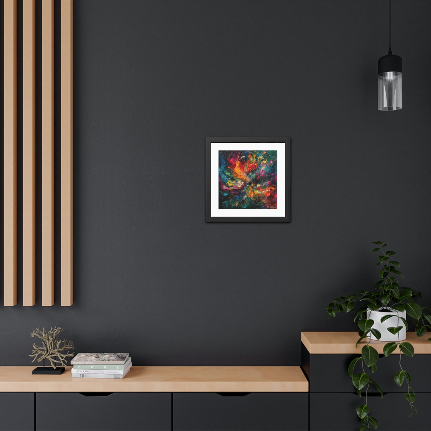 Colorized Dark Energy - Framed Fine Art Print