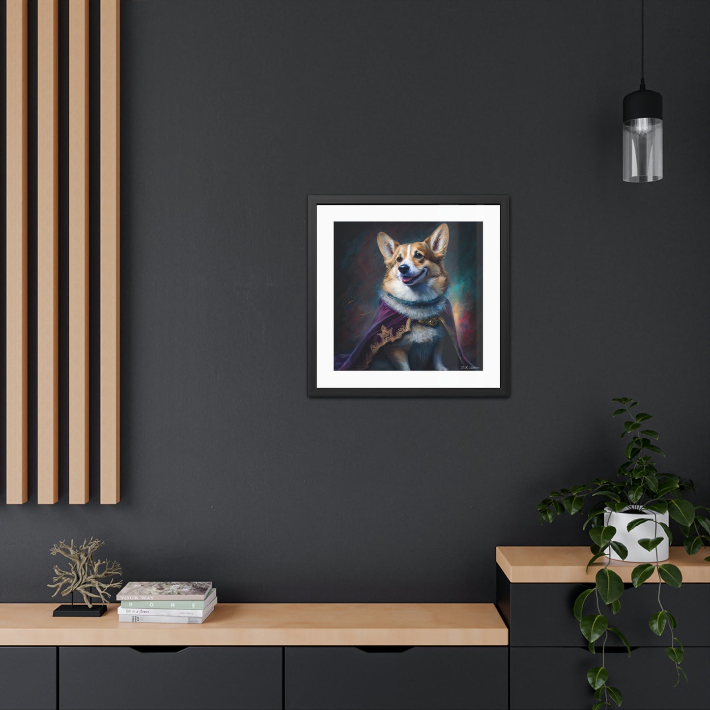 Corgi Royalty - Framed Fine Art Print