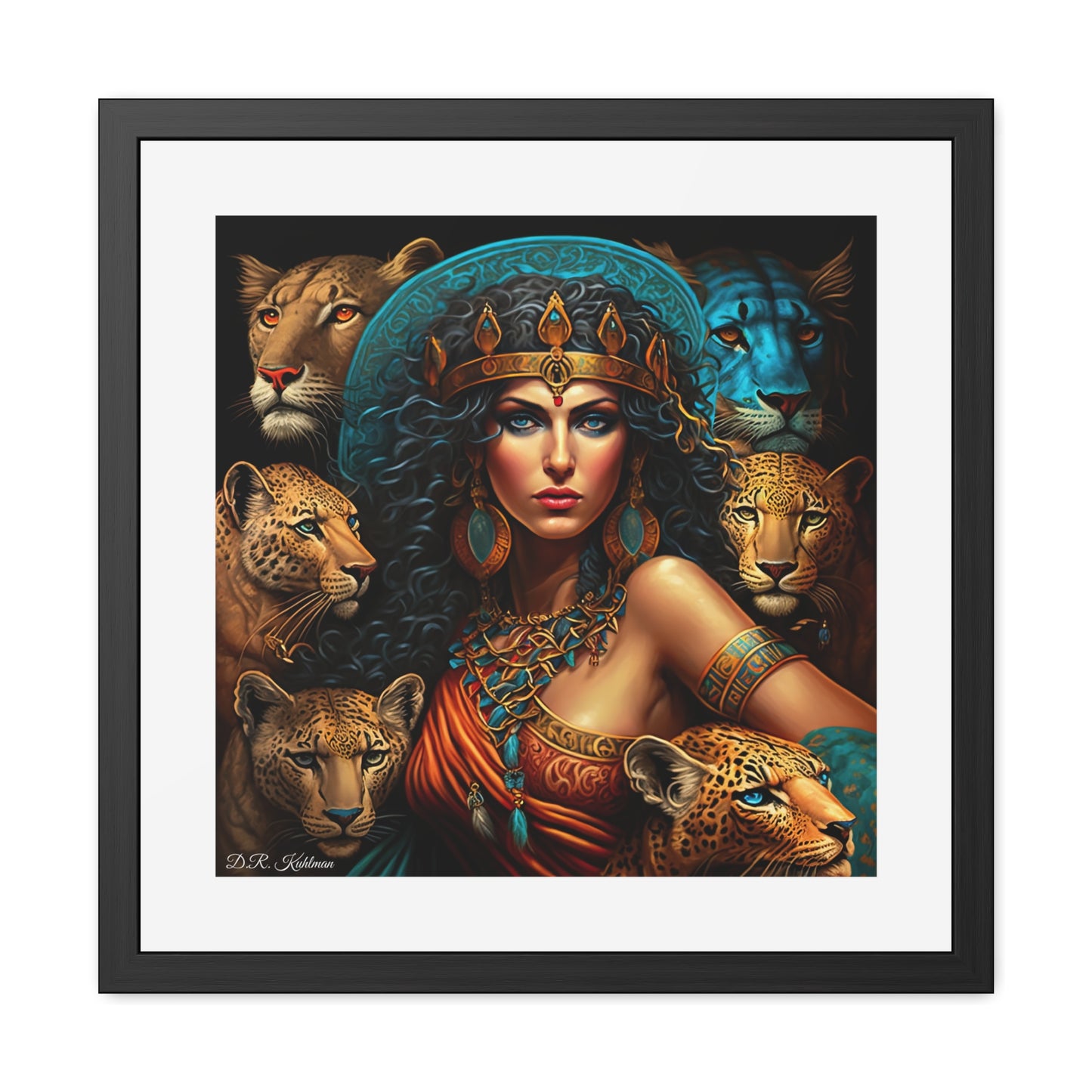 Cleopatra's Cats - Framed Fine Art Print