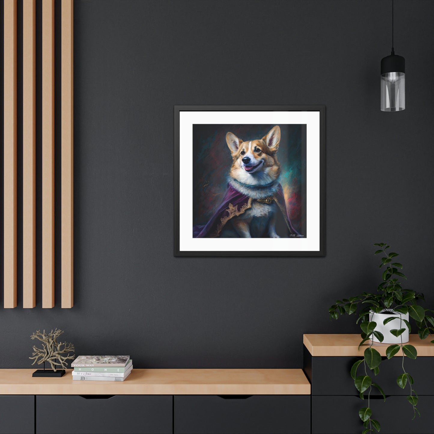 Corgi Royalty - Framed Fine Art Print