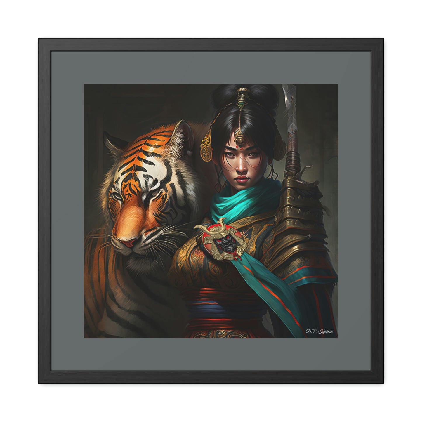 Bengal Tiger Goddess - Framed Fine Art Print