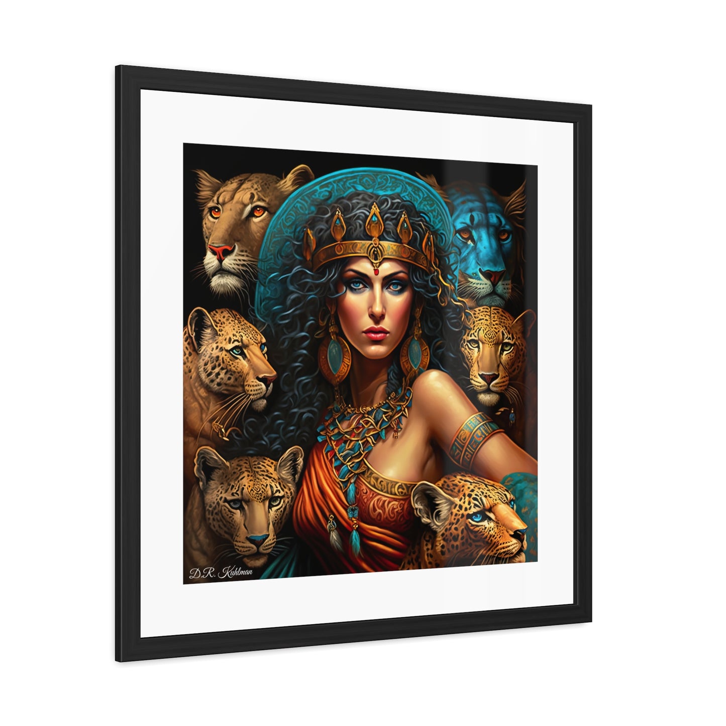 Cleopatra's Cats - Framed Fine Art Print