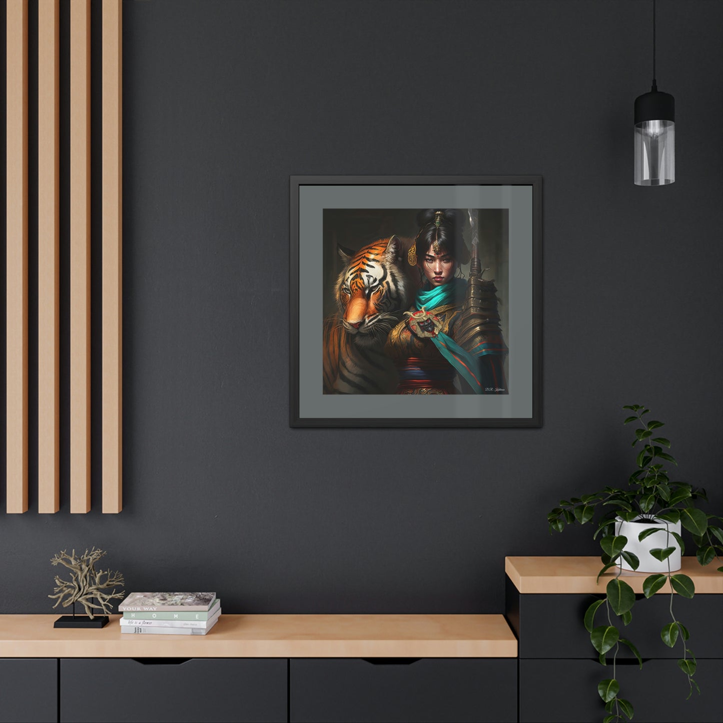 Bengal Tiger Goddess - Framed Fine Art Print