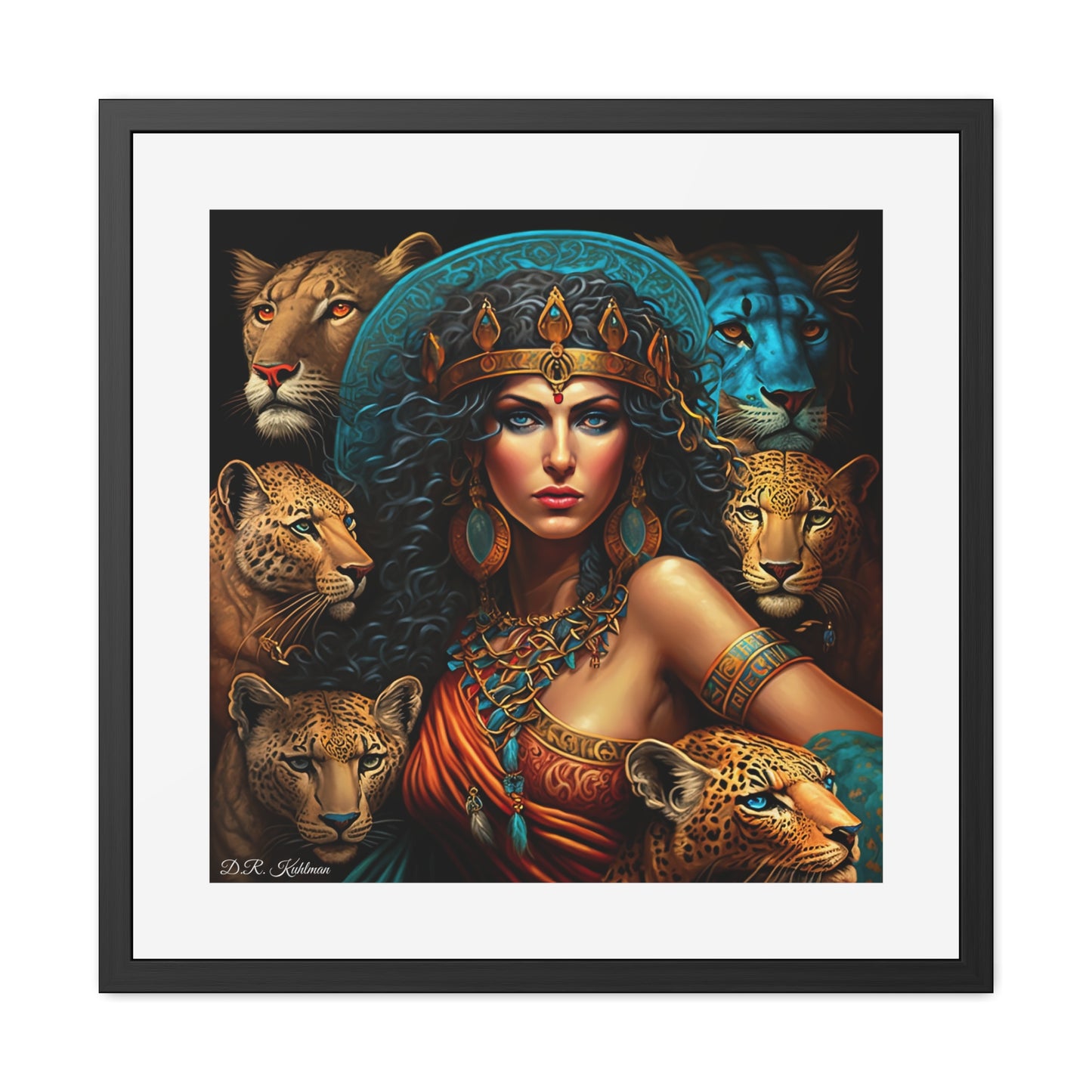 Cleopatra's Cats - Framed Fine Art Print