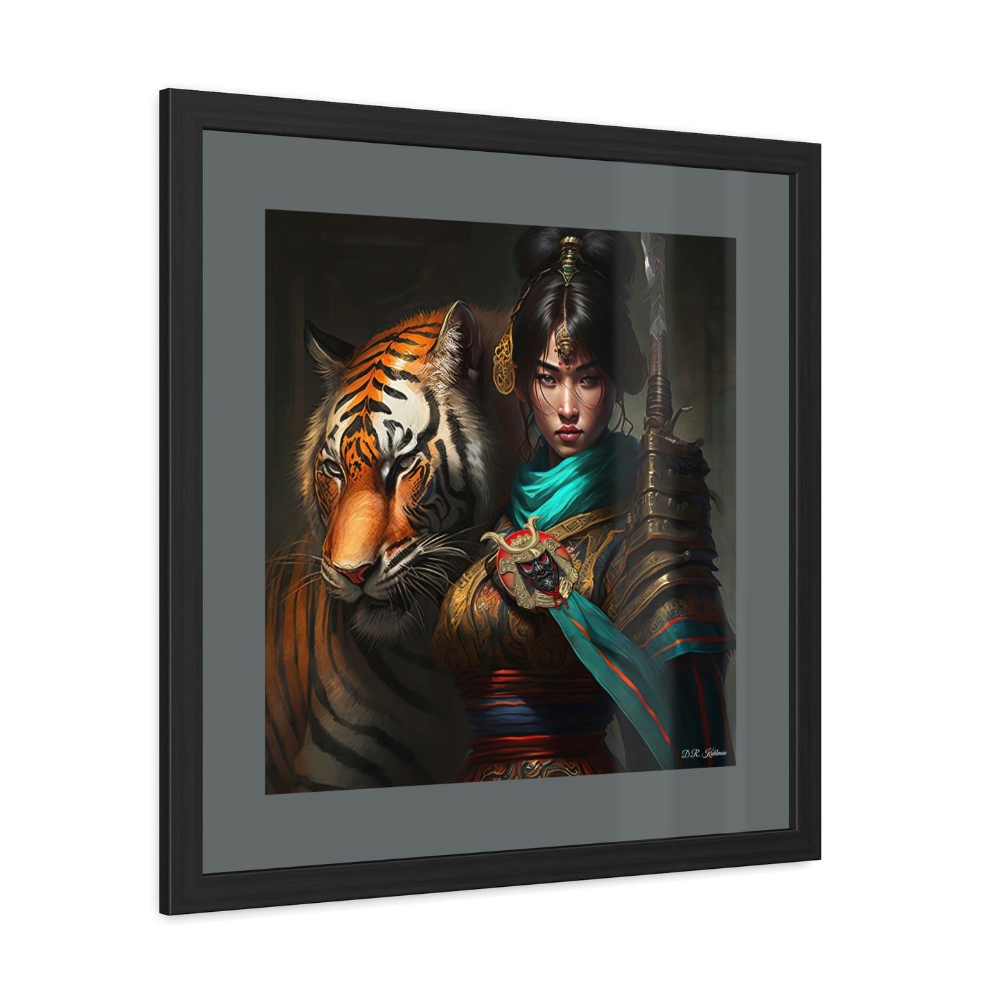 Bengal Tiger Goddess - Framed Fine Art Print