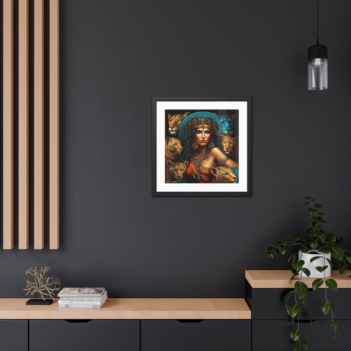 Cleopatra's Cats - Framed Fine Art Print