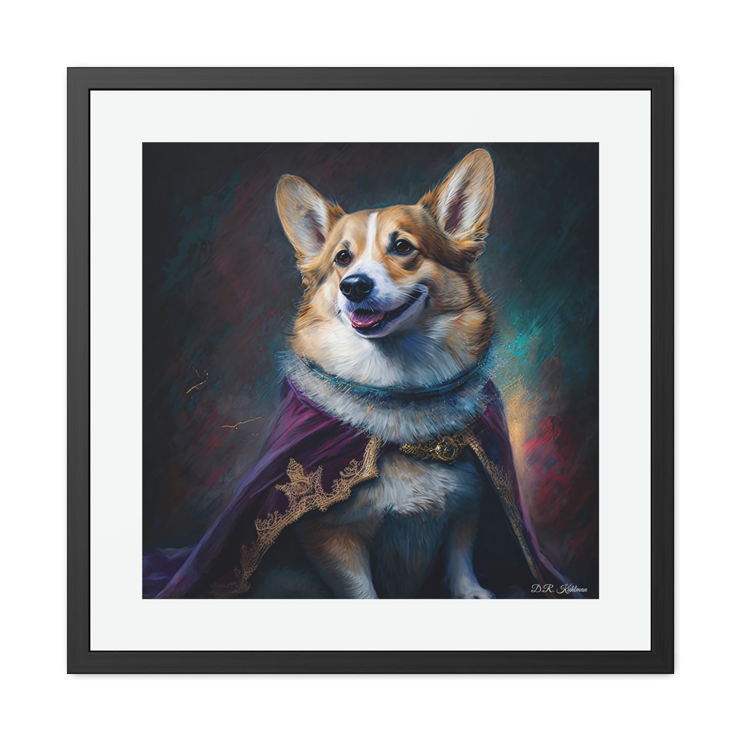 Corgi Royalty - Framed Fine Art Print