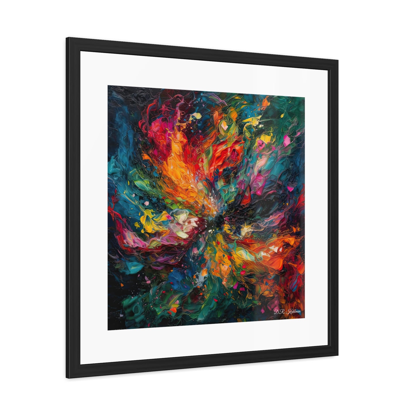 Colorized Dark Energy - Framed Fine Art Print