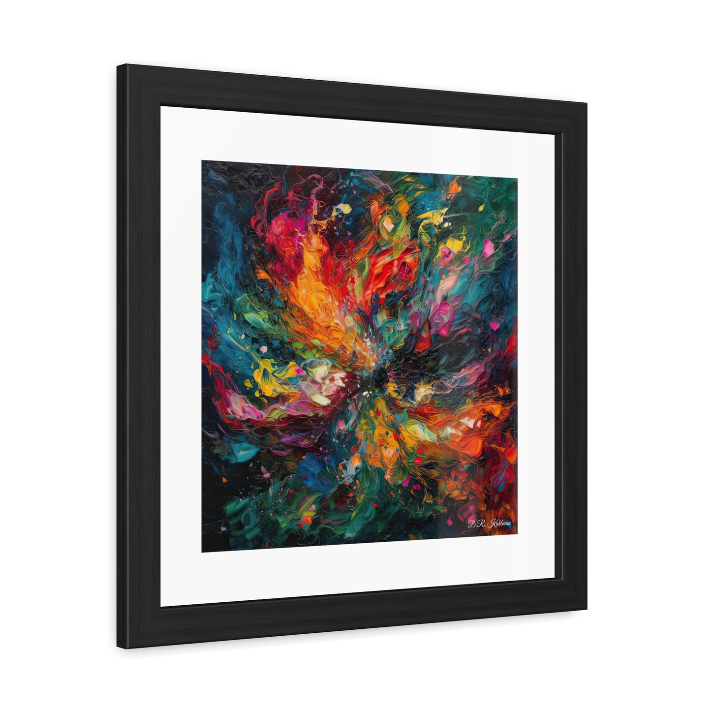 Colorized Dark Energy - Framed Fine Art Print