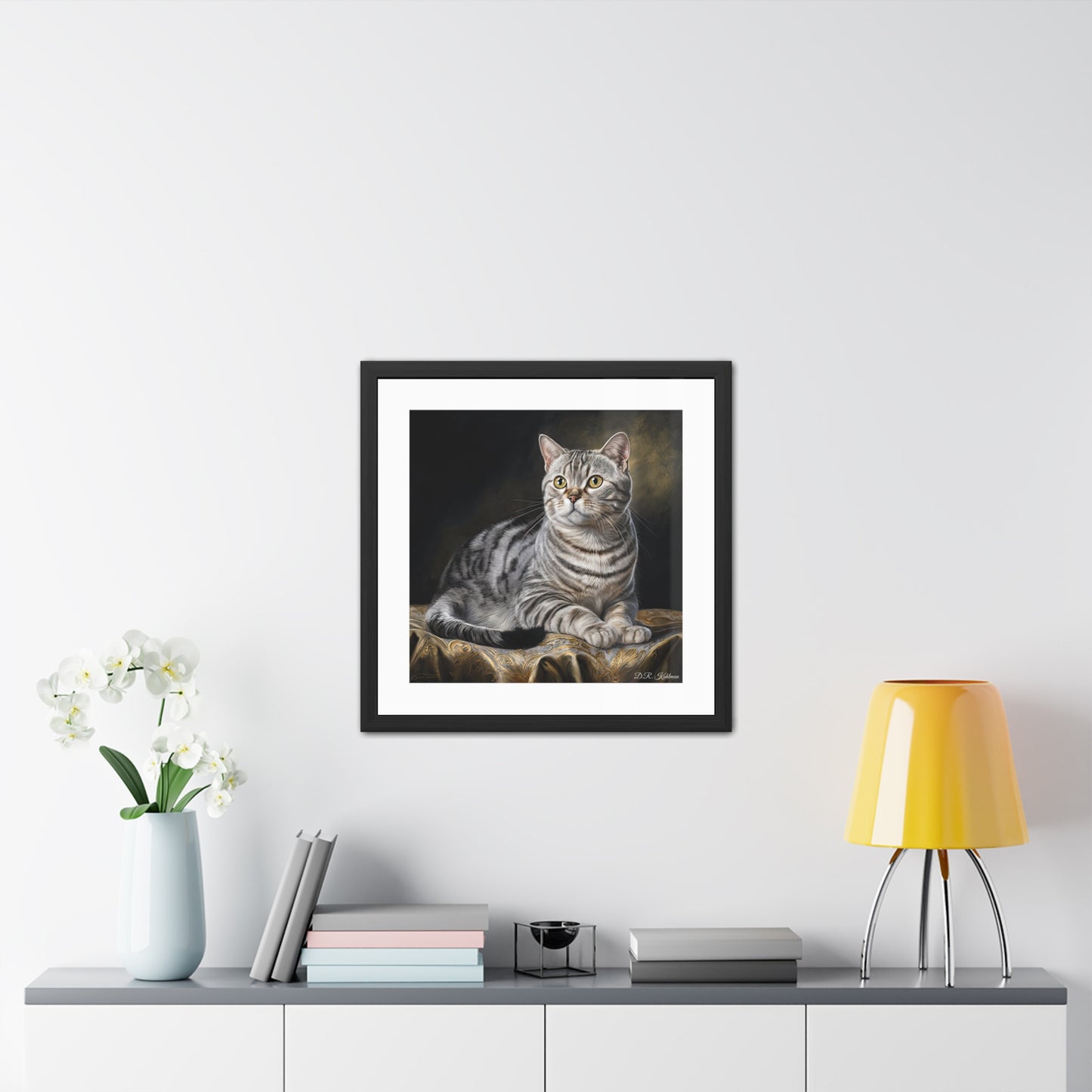 American Shorthair Cat - Framed Fine Art Print