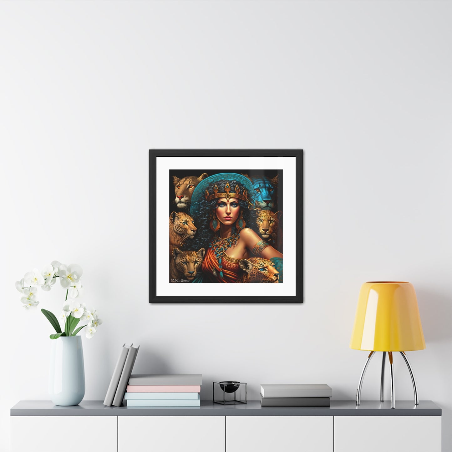 Cleopatra's Cats - Framed Fine Art Print