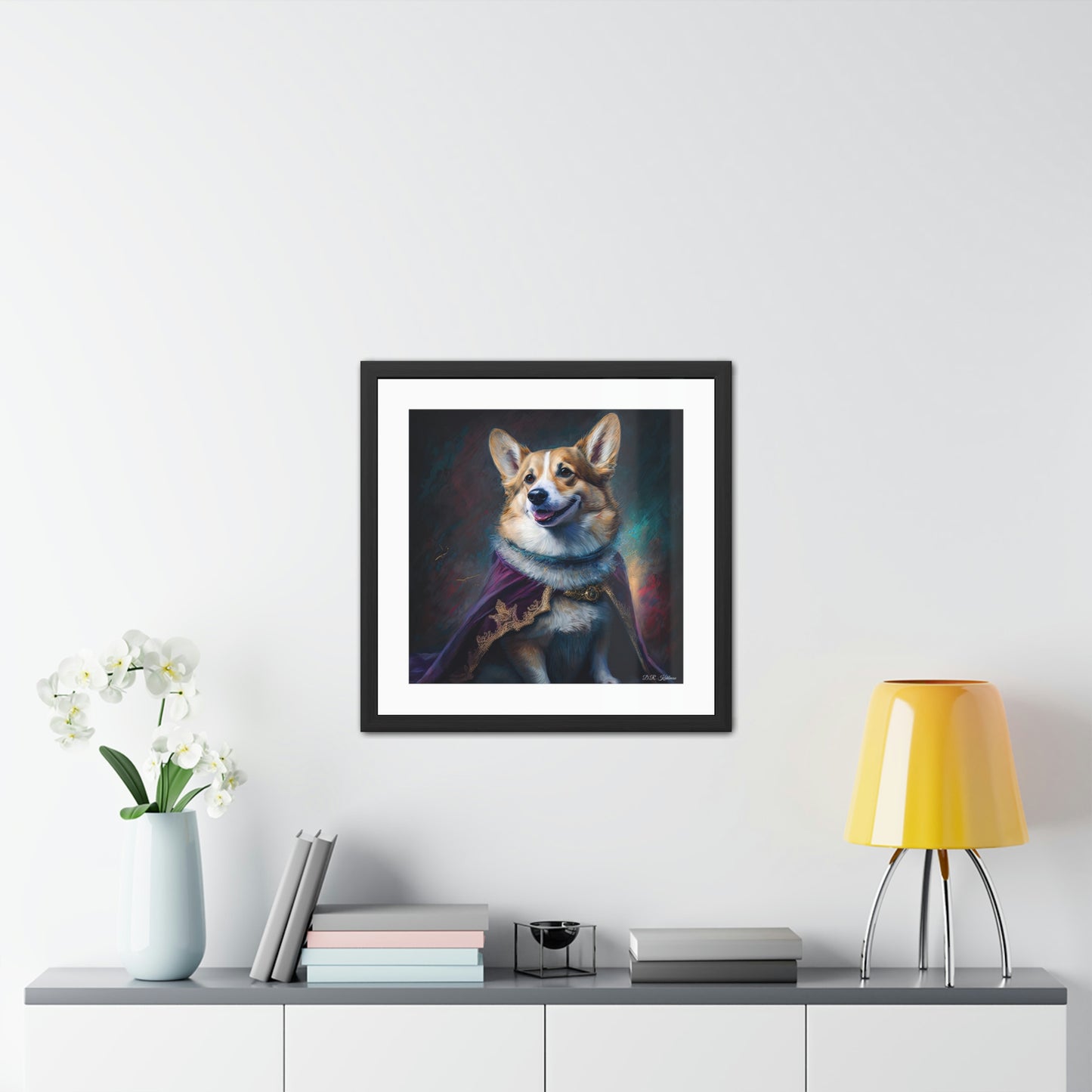 Corgi Royalty - Framed Fine Art Print