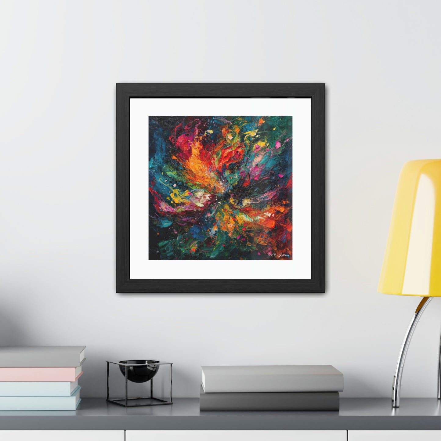 Colorized Dark Energy - Framed Fine Art Print