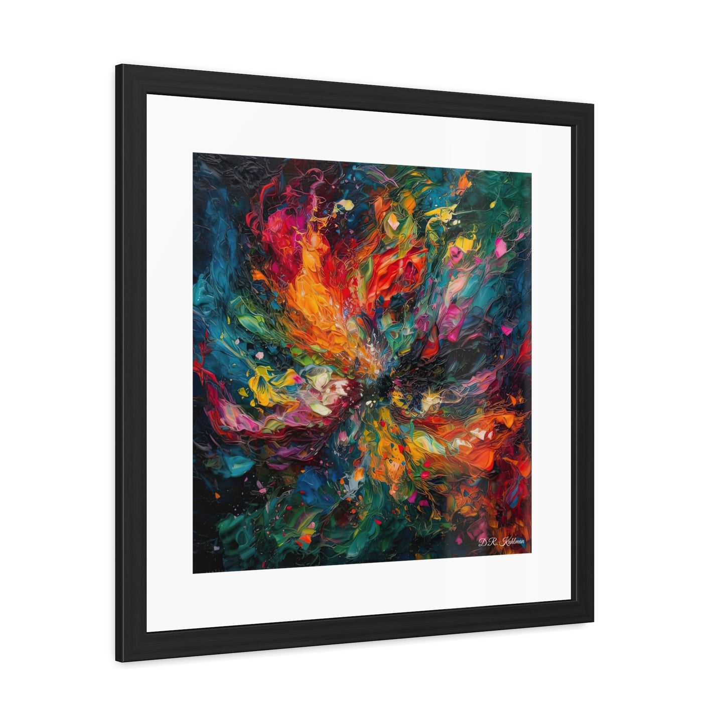 Colorized Dark Energy - Framed Fine Art Print