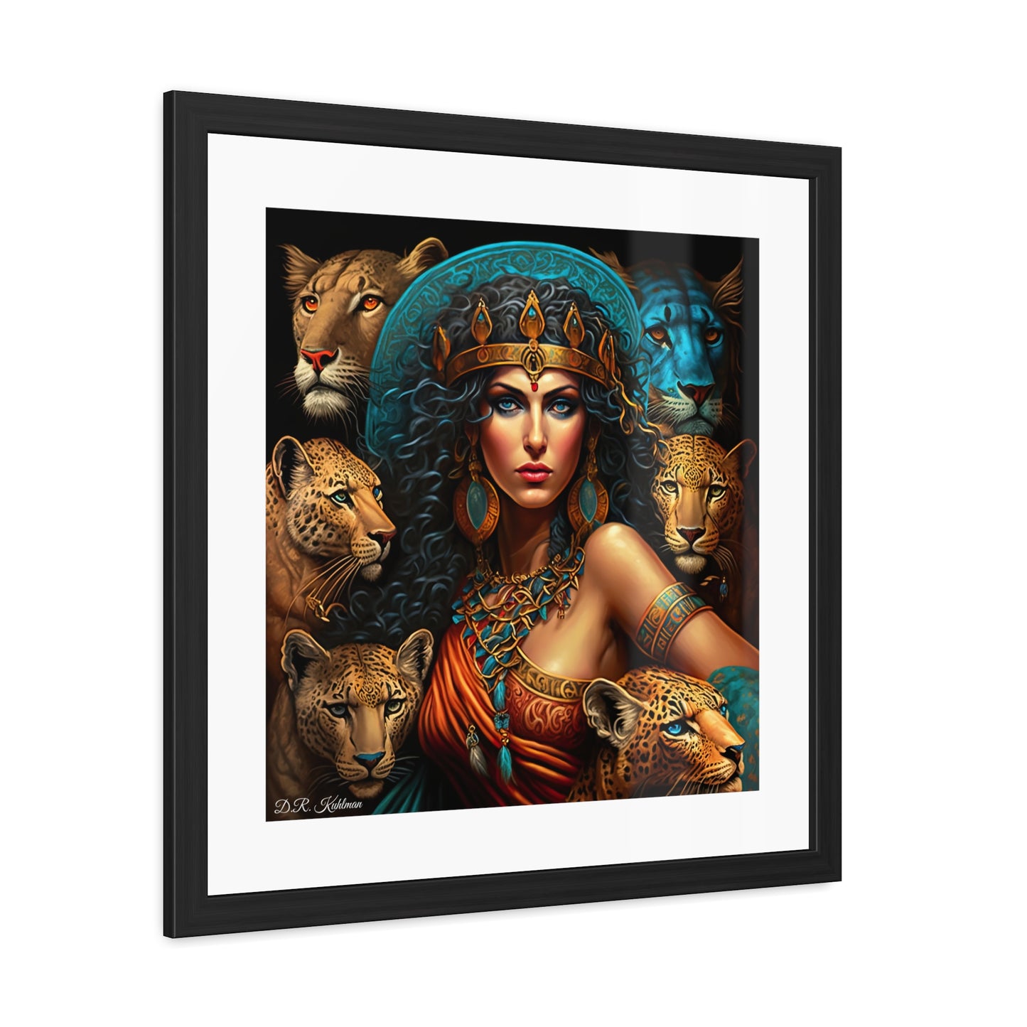 Cleopatra's Cats - Framed Fine Art Print