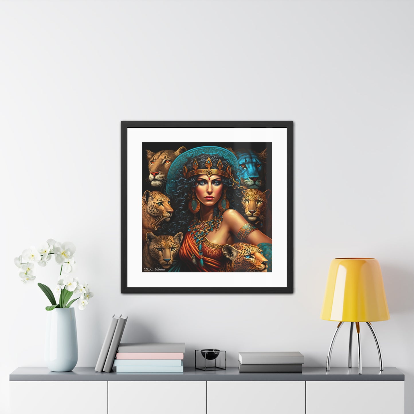 Cleopatra's Cats - Framed Fine Art Print