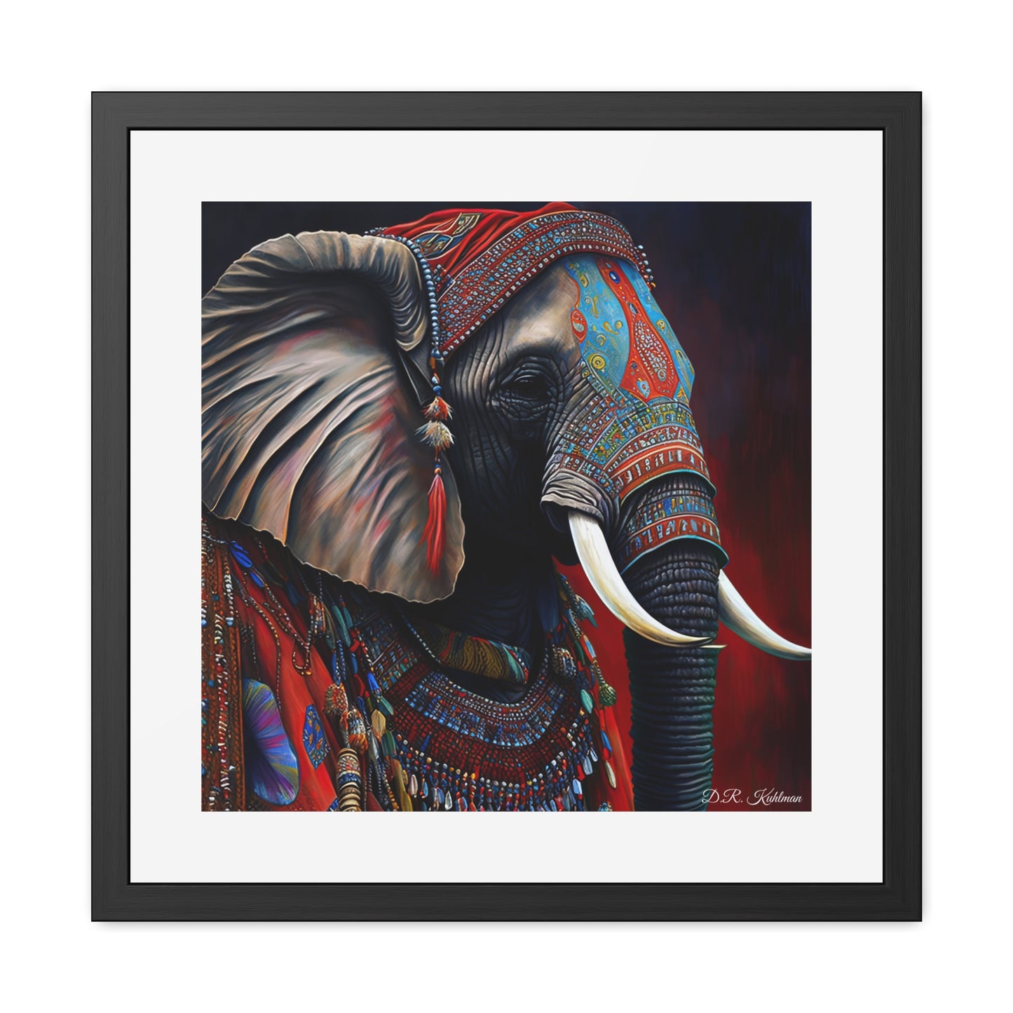 Elephant King - Framed Fine Art Print