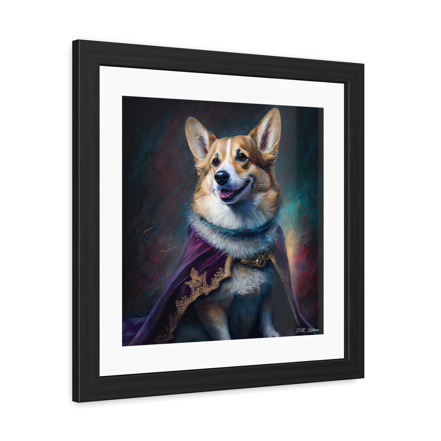 Corgi Royalty - Framed Fine Art Print