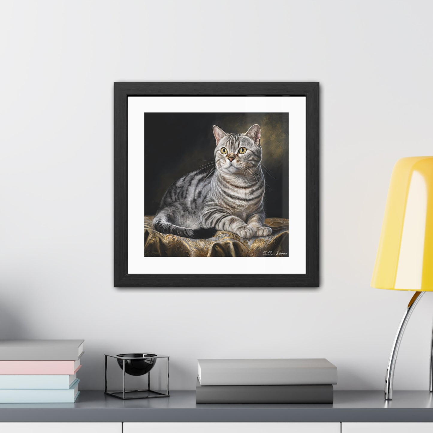 American Shorthair Cat - Framed Fine Art Print