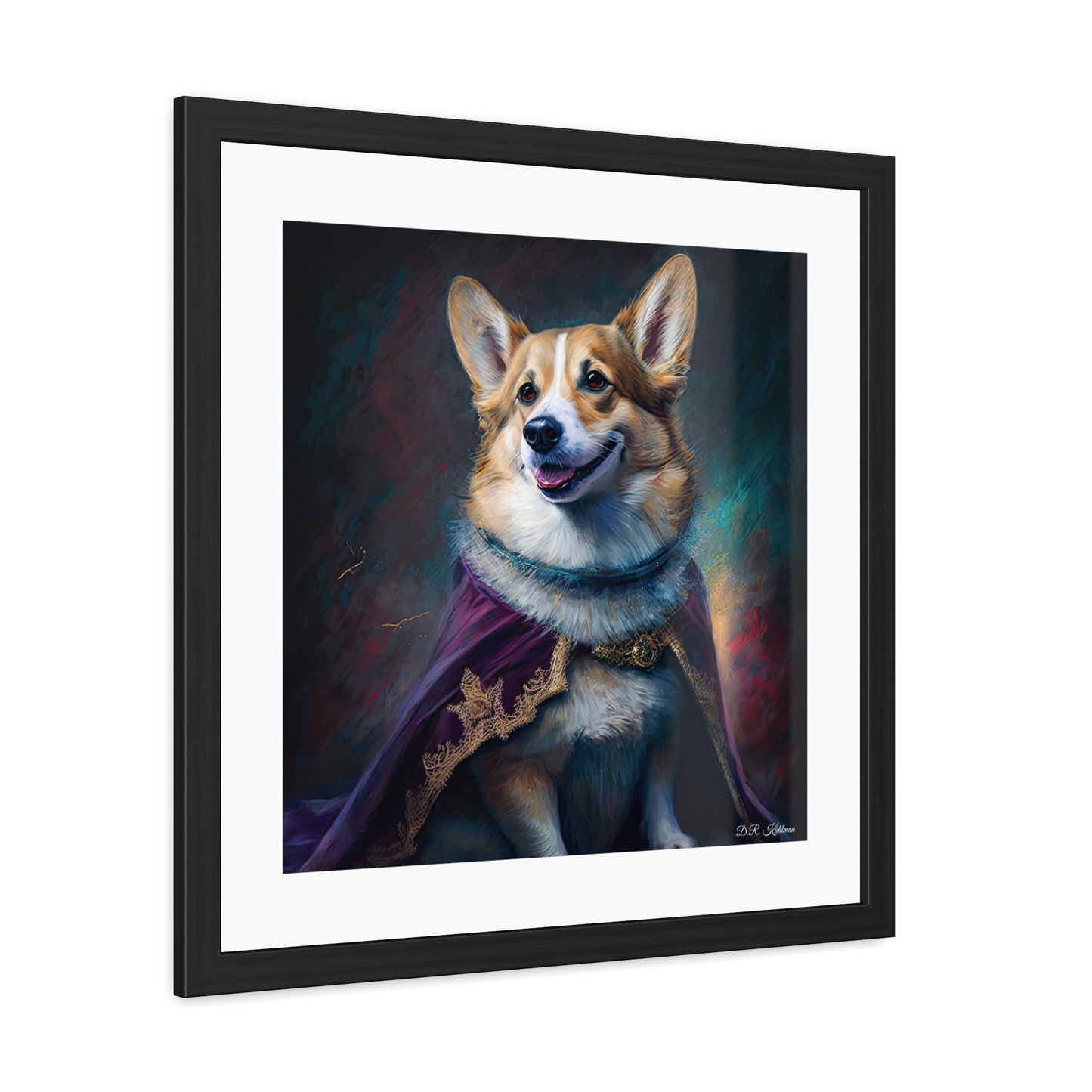 Corgi Royalty - Framed Fine Art Print