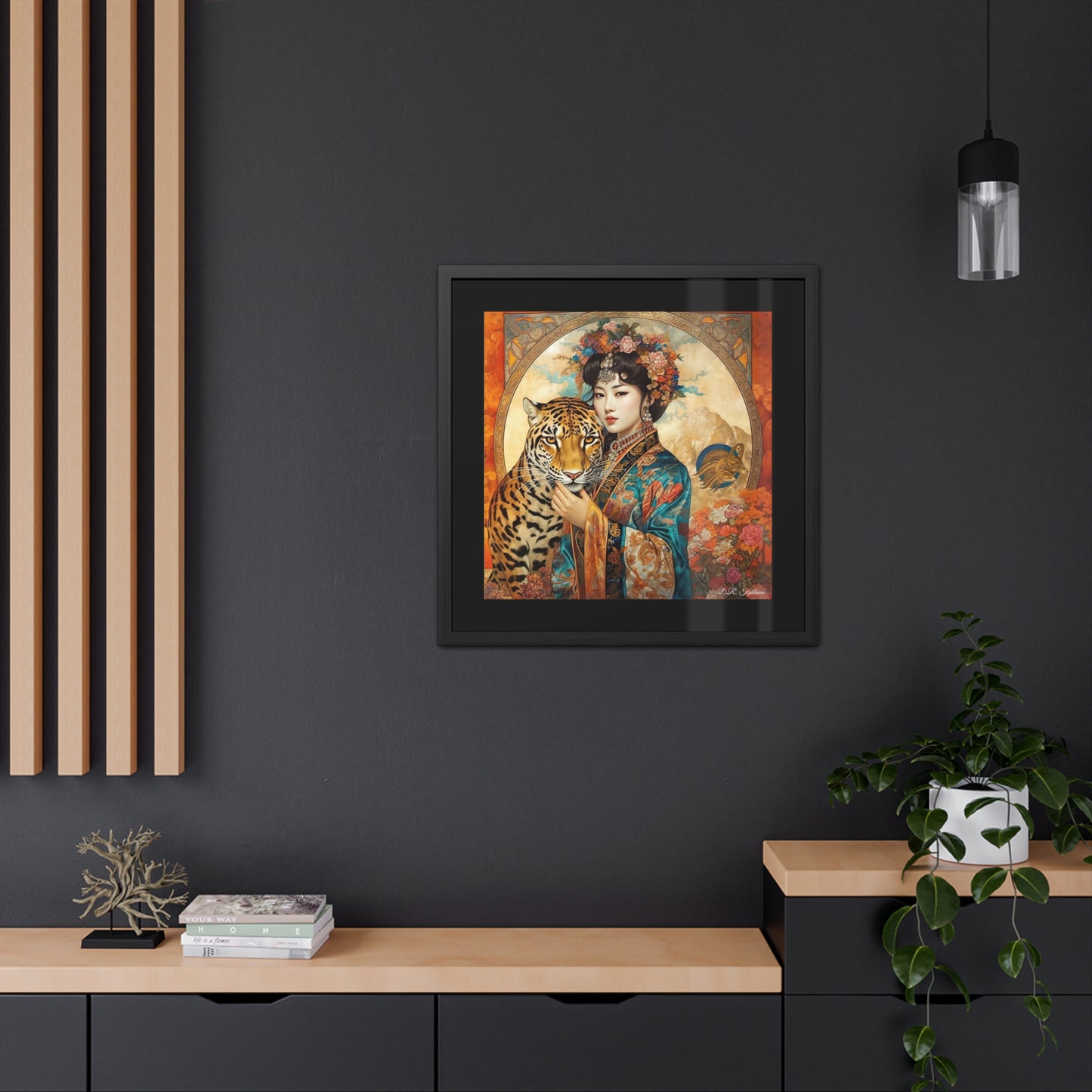 Korean Cat Queen - Framed Fine Art Print