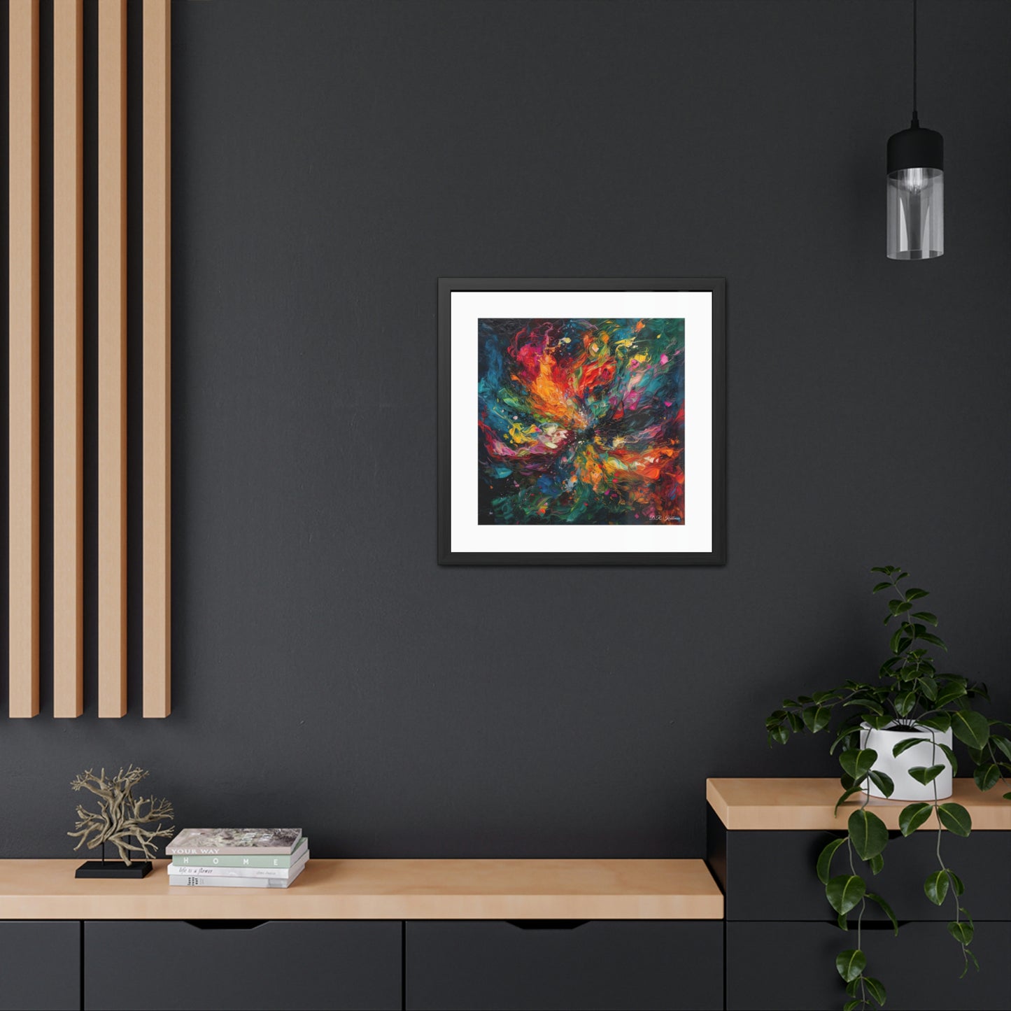 Colorized Dark Energy - Framed Fine Art Print