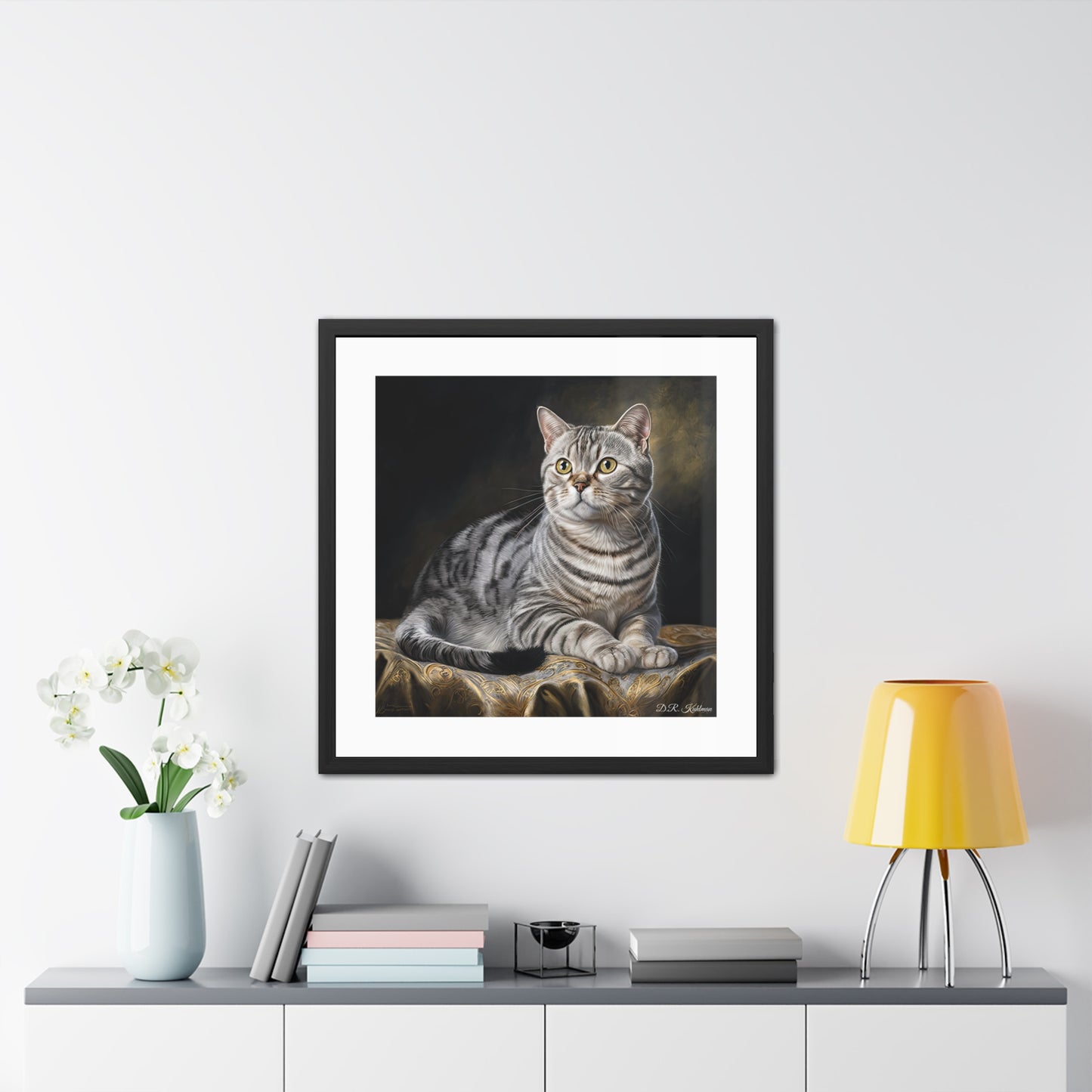 American Shorthair Cat - Framed Fine Art Print