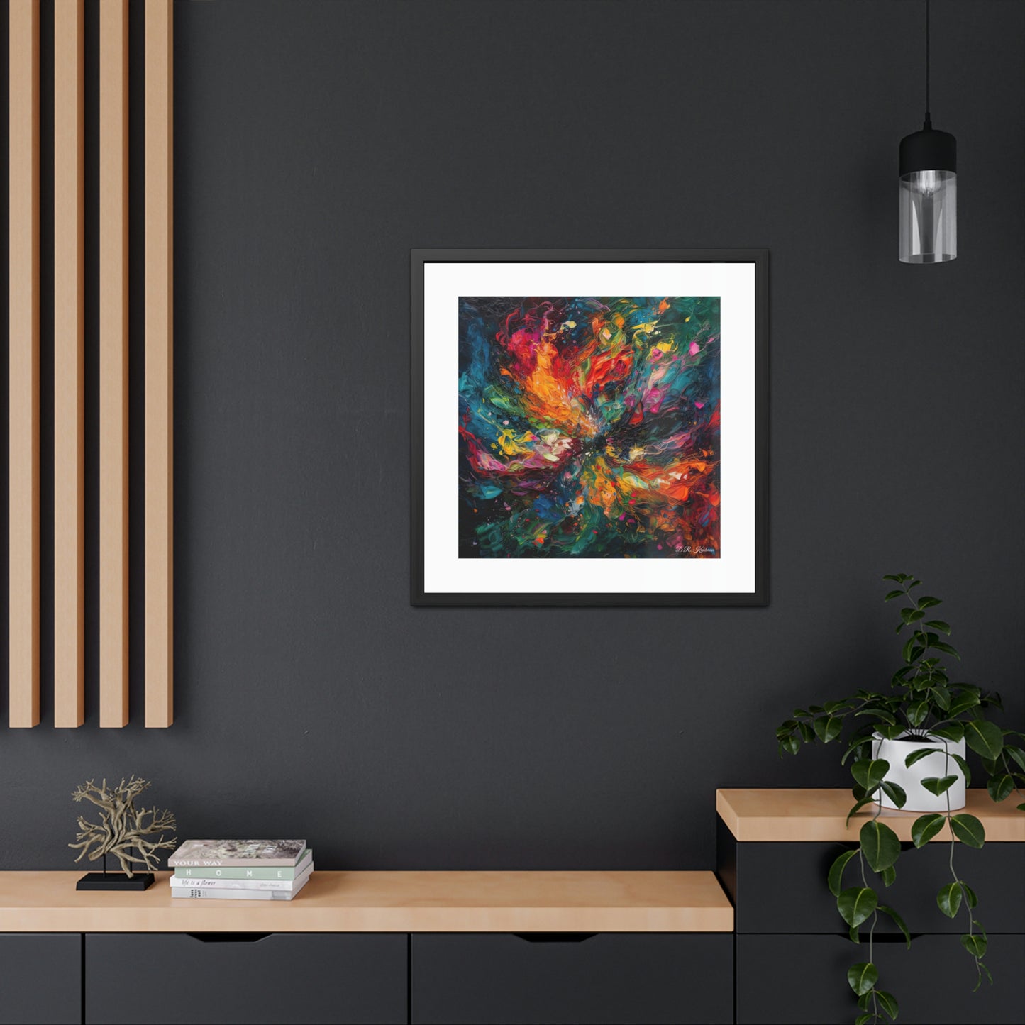 Colorized Dark Energy - Framed Fine Art Print