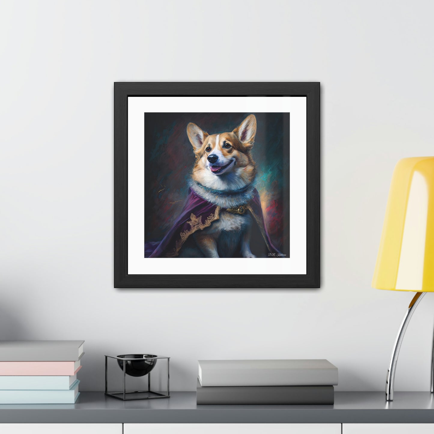 Corgi Royalty - Framed Fine Art Print