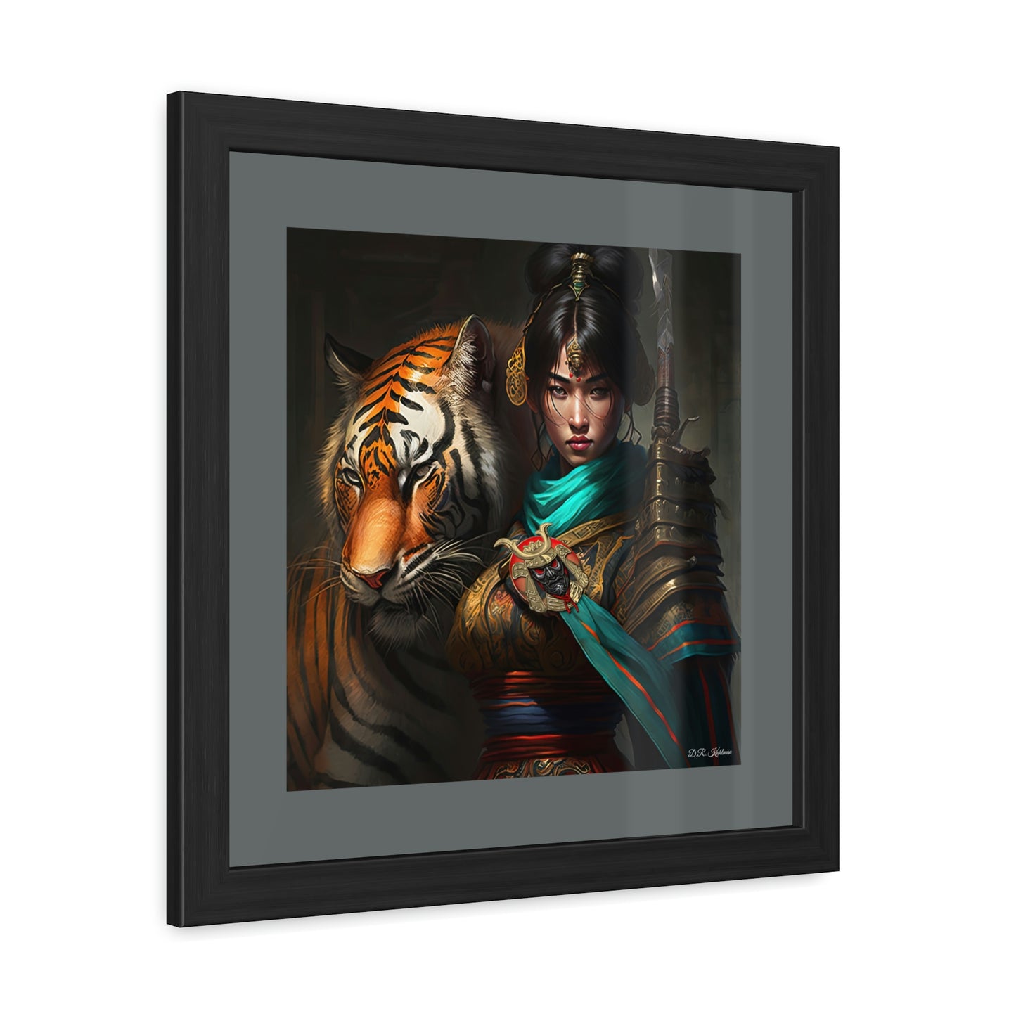 Bengal Tiger Goddess - Framed Fine Art Print