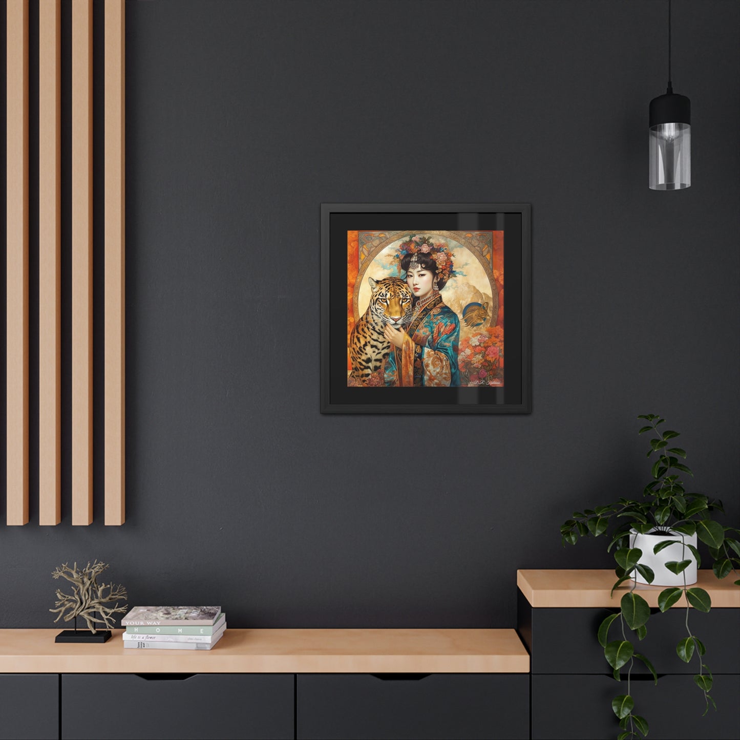 Korean Cat Queen - Framed Fine Art Print