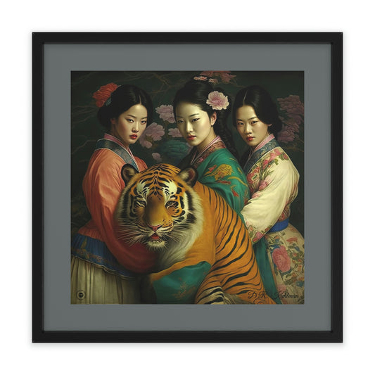 Tiger Girls - Framed Fine Art Print