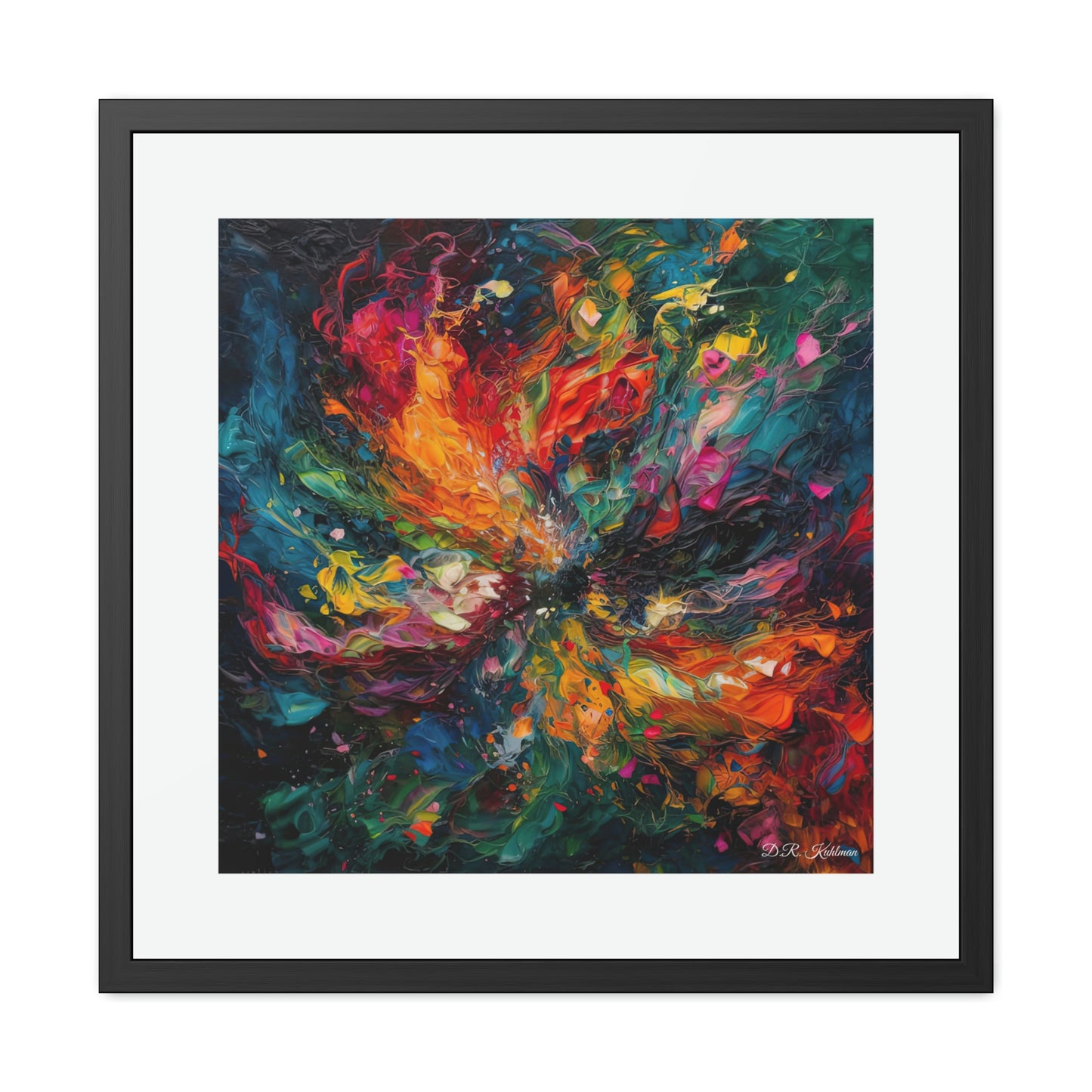 Colorized Dark Energy - Framed Fine Art Print