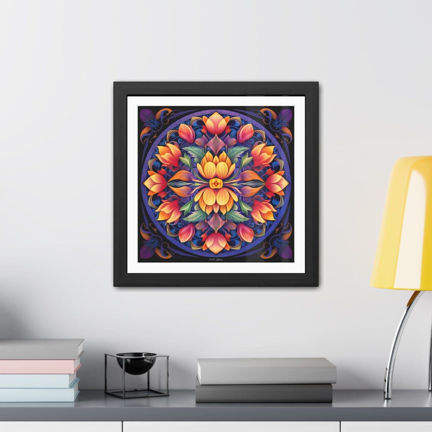 Tulip Mandala - Framed Fine Art Print